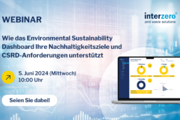 Interzero Webinar zur Unterstützung bei CSRD und ESRS-Anforderungen