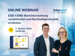 Interzero Webinar ESG & CSRD Berichterstattung