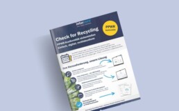 mock up check for recycling one pager